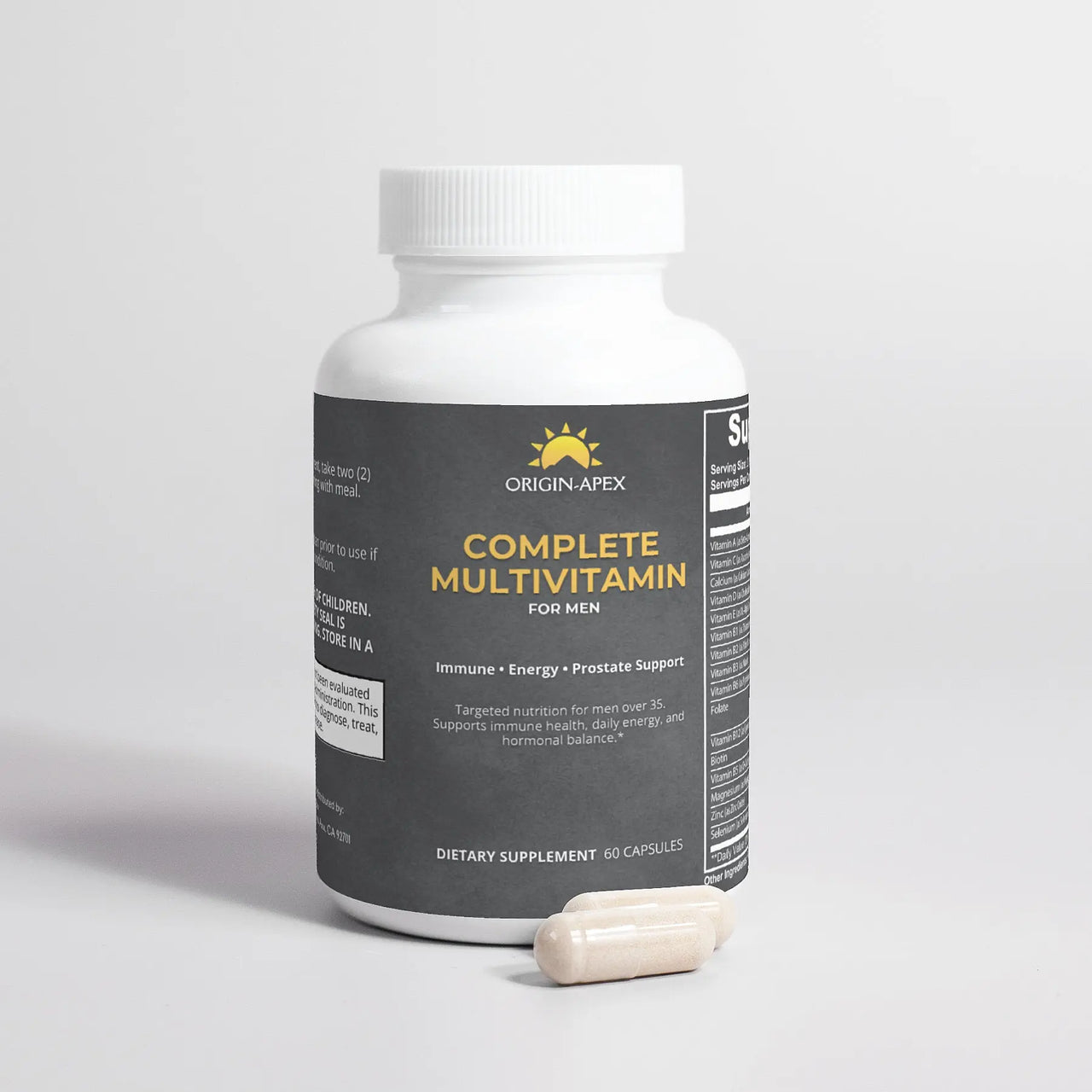 Complete Daily Multivitamin with Antioxidants, Immune & Energy Support - Comprehensive Blend for Optimal Health Origin Apex