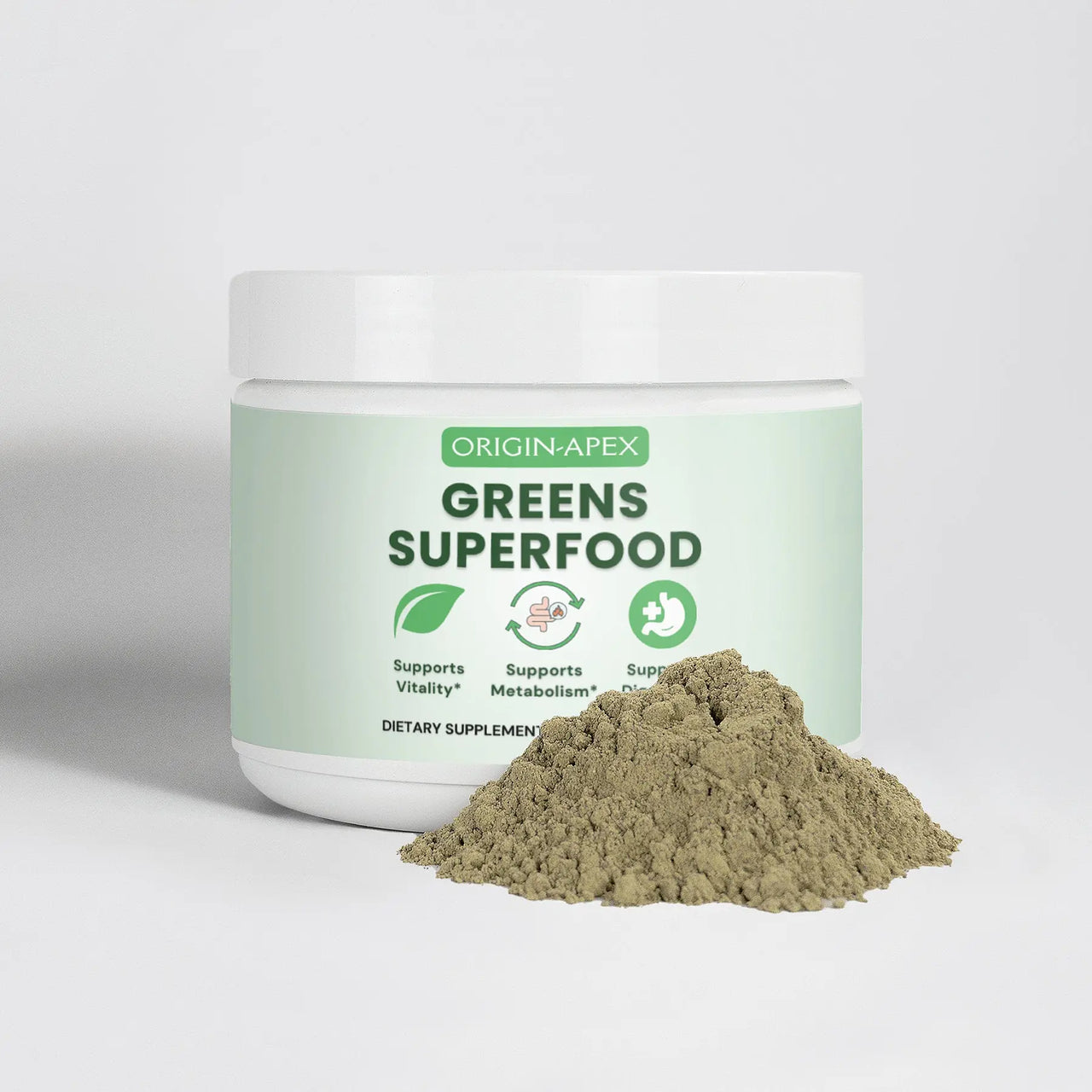 Greens Superfood – Nutrient-Dense Superfood Blend with Barley Grass, Spirulina, Green Tea & Antioxidant Fruits Origin Apex