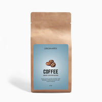 Hemp Coffee Blend 4oz: Medium Roast, Hemp Protein, Nutty & Earthy, Ground Coffee Origin Apex