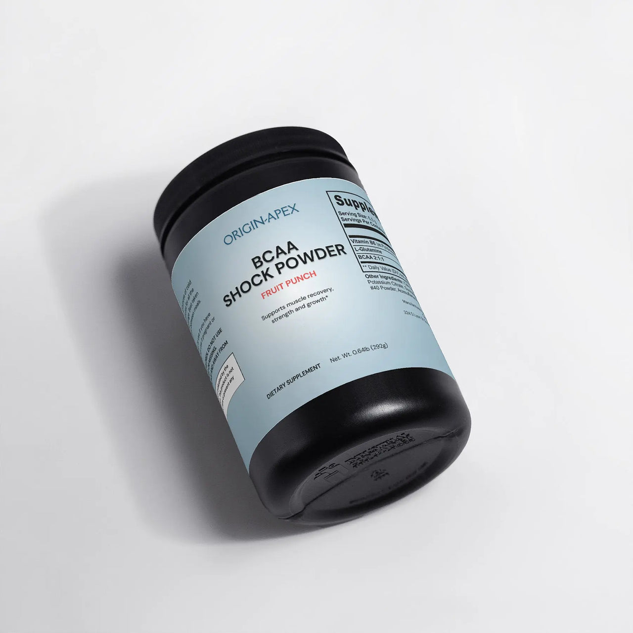 BCAA Shock Powder (Fruit Punch, side view