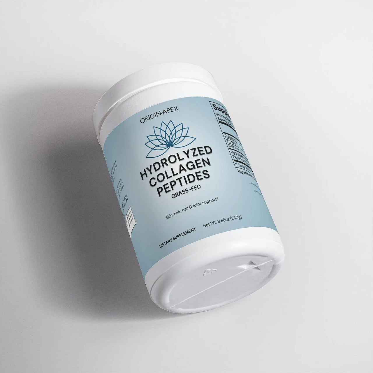 Grass-Fed Hydrolyzed Collagen Peptides - Boosts Skin, Hair, Nails, Joints & Bones with Types 1 & 3 Collagen Origin Apex