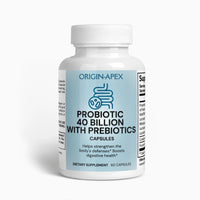 Probiotic 40 Billion with Prebiotics – 4 Strains for Gut & Metabolic Health Origin Apex