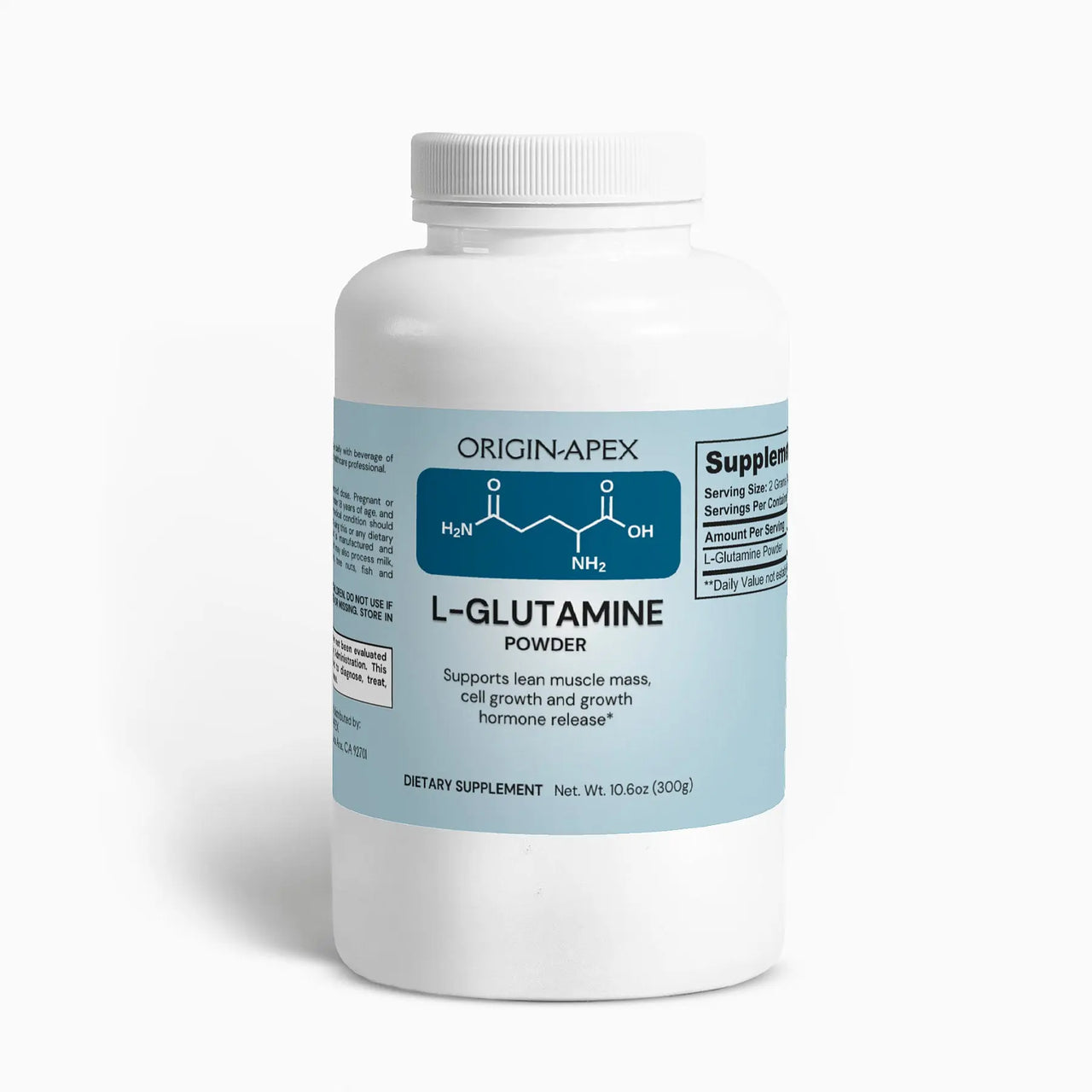 L-Glutamine Powder– Muscle Recovery, Immune & Gut Support for Peak Performance Origin Apex