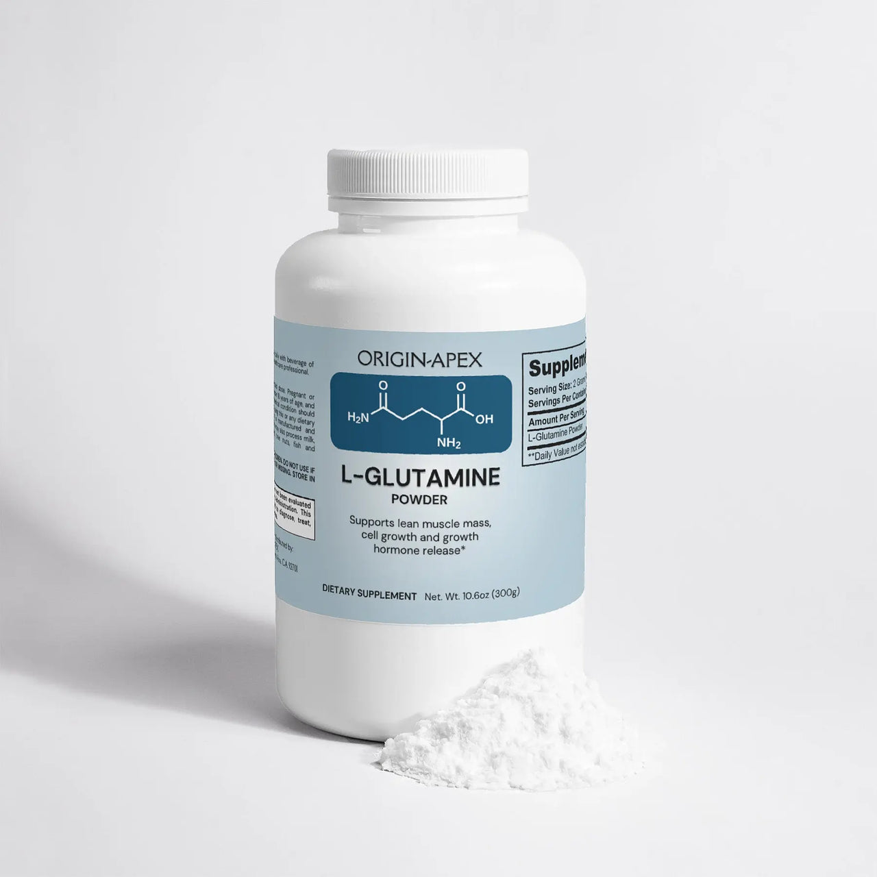 L-Glutamine Powder– Muscle Recovery, Immune & Gut Support for Peak Performance Origin Apex