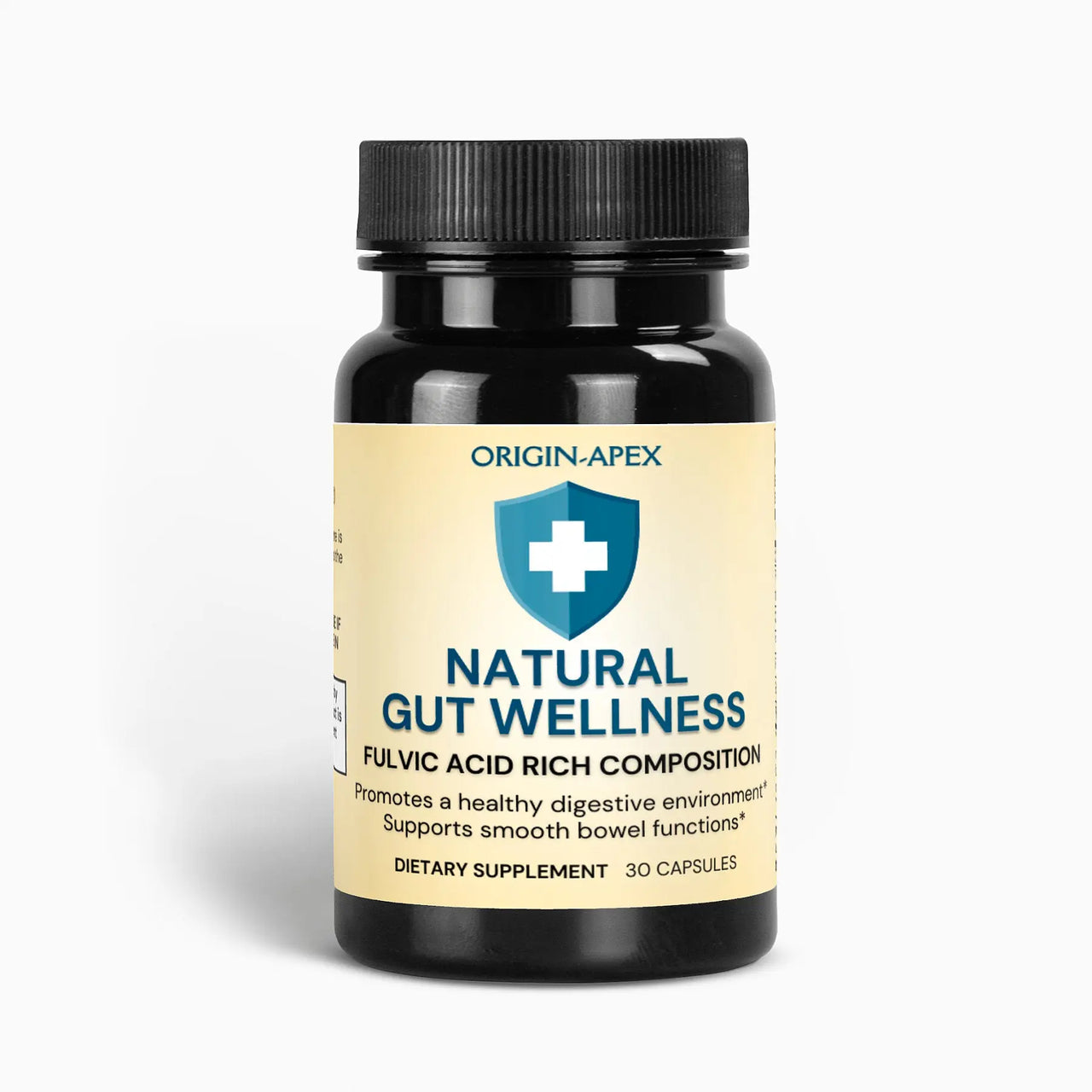 Natural Gut Wellness Capsules with Fulvic Acid – Digestive & Bowel Support Origin Apex
