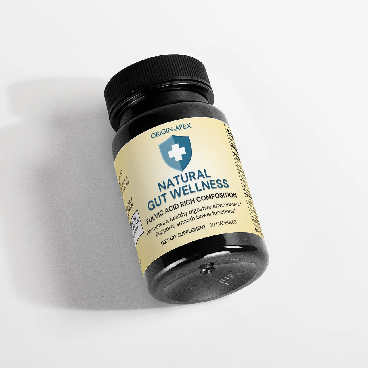 Natural Gut Wellness Capsules with Fulvic Acid – Digestive & Bowel Support Origin Apex