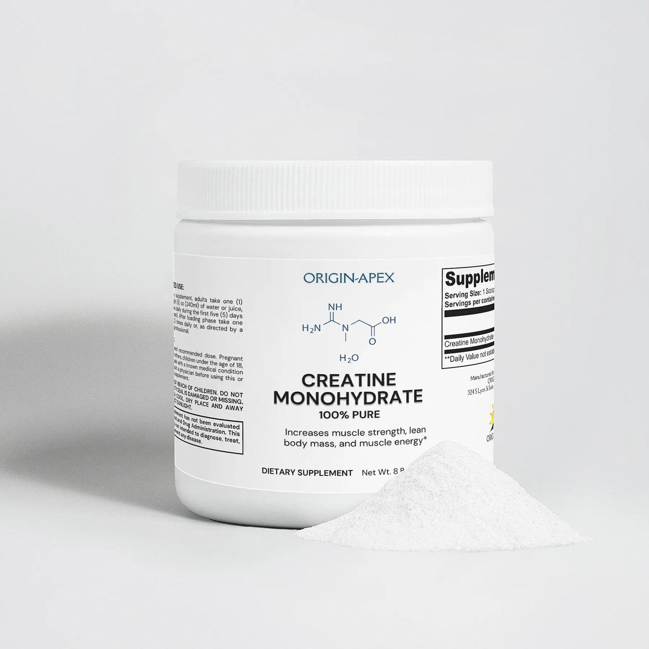 Creatine Monohydrate – 5,000mg Per Serving, Boost Exercise Performance & Muscle Strength Origin Apex