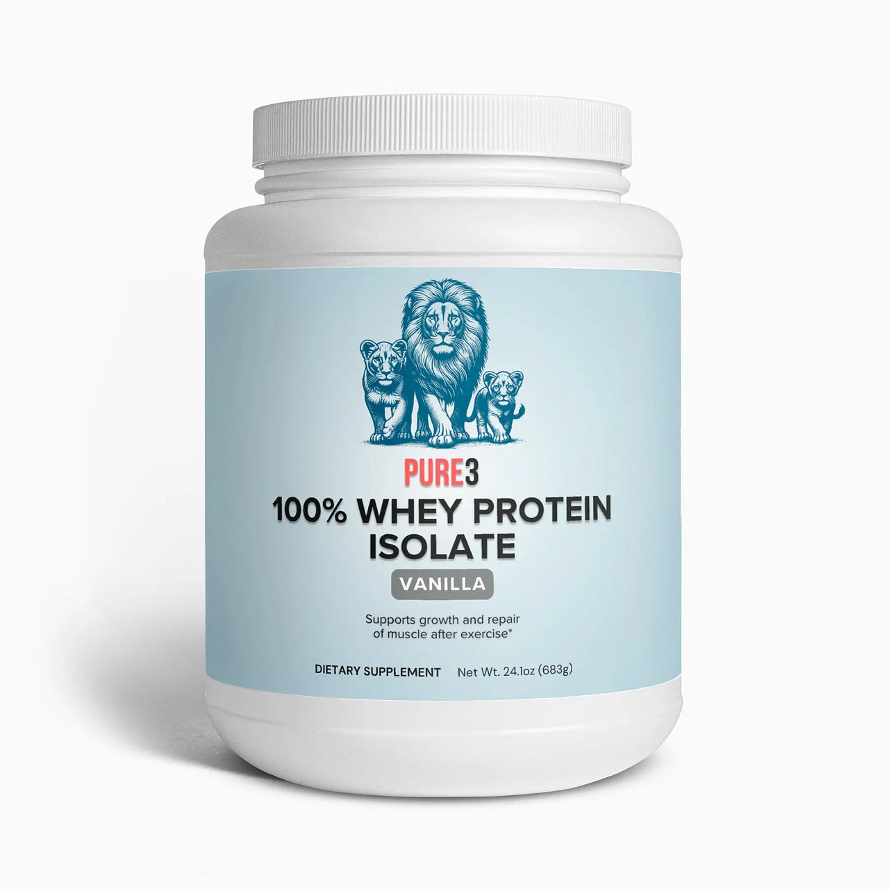 Pure3 100% Whey Protein Isolate (Vanilla) – Premium Protein for Muscle Growth & Recovery Origin Apex