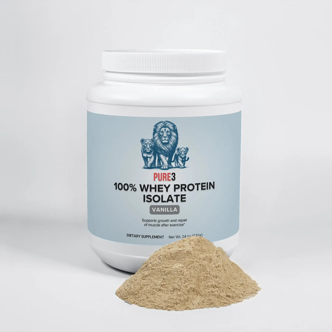 Pure3 100% Whey Protein Isolate (Vanilla) – Premium Protein for Muscle Growth & Recovery Origin Apex