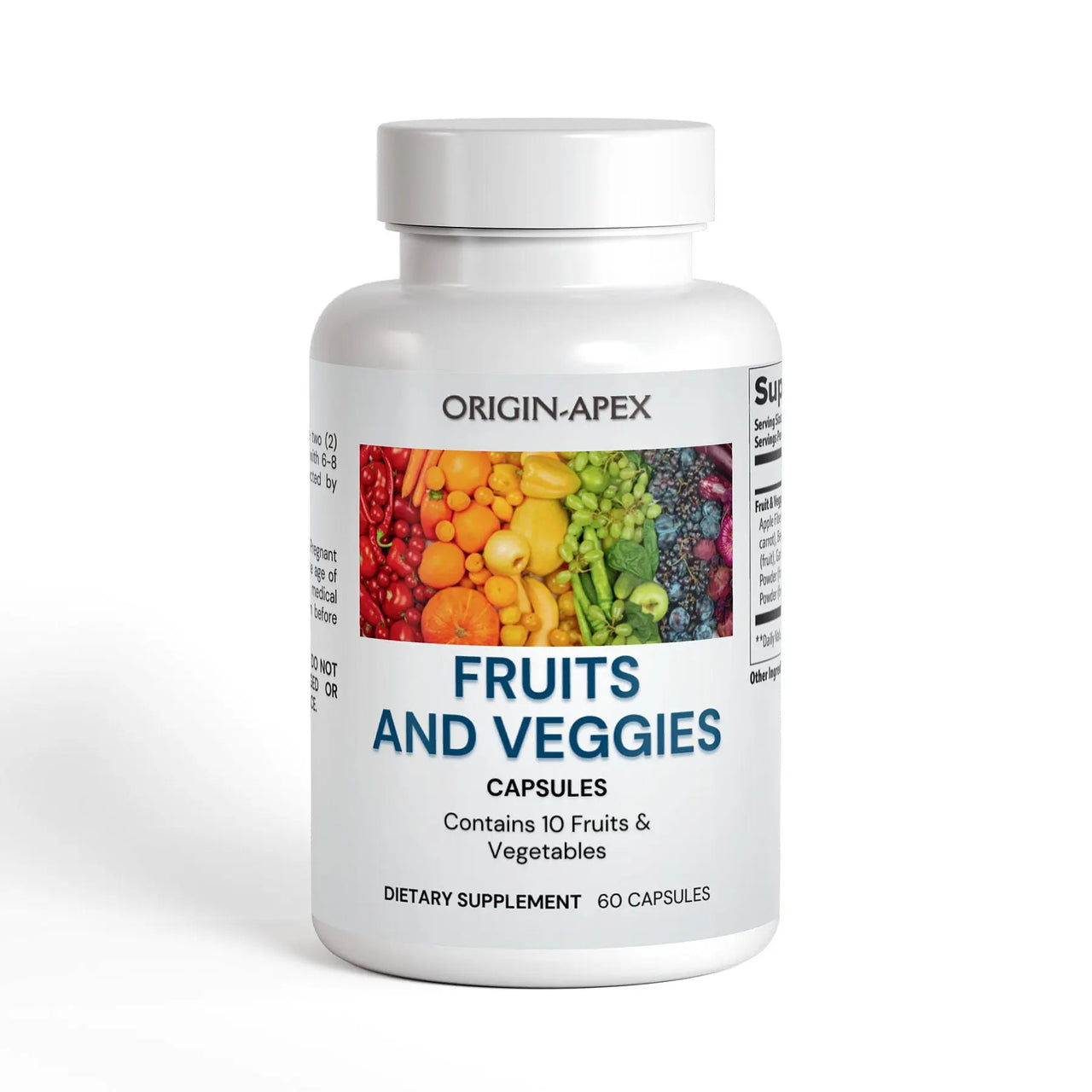 Fruits and Veggies Digestive & Heart Health Blend – Fiber, Antioxidants & Superfoods Origin Apex
