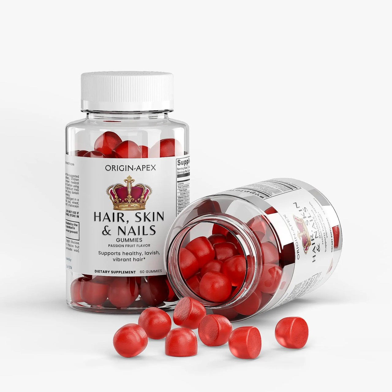 Hair, Skin & Nails Gummies – Biotin, Collagen & Vitamins for Radiant Beauty Origin Apex