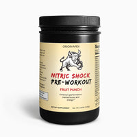 Nitric Shock Pre-Workout Powder (Fruit Punch) – Energy, Strength & Focus with 23 Advanced Nutrients Origin Apex