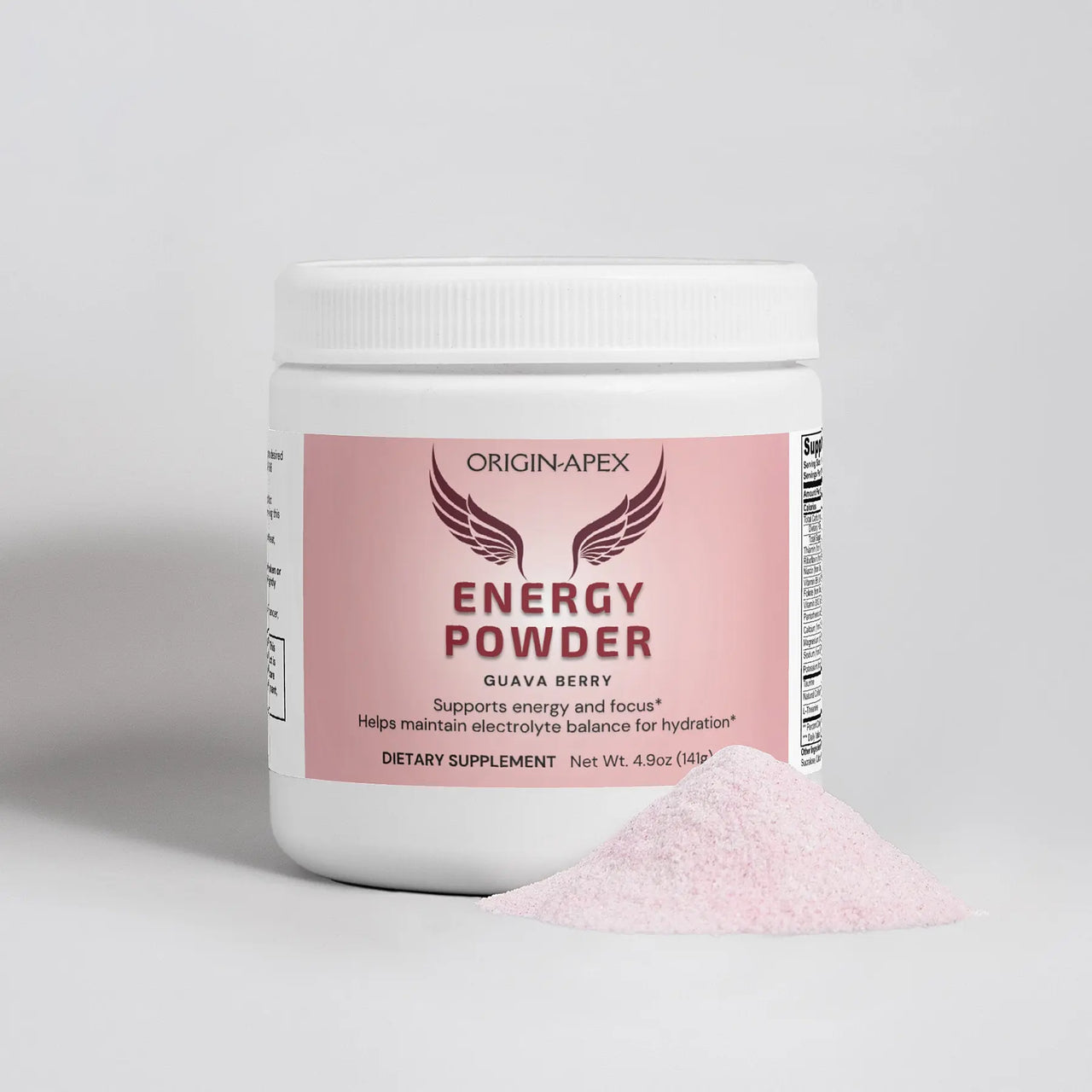 Energy Powder (Guava Berry) – Sustained Energy & Focus with Caffeine + L-Theanine Origin Apex