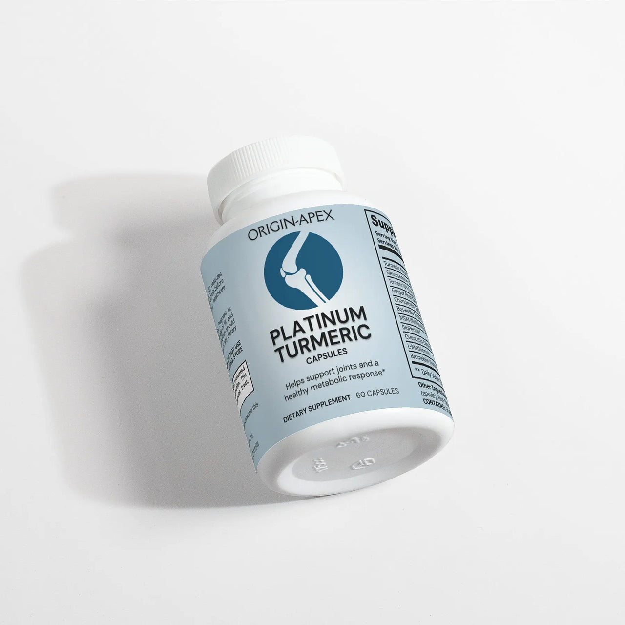 Platinum Turmeric – Advanced Joint & Inflammation Support with Curcumin, Boswellia, Glucosamine & BioPerine® Origin Apex