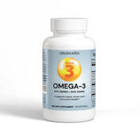 Omega-3 EPA 180mg + DHA 120mg – Essential Support for Heart, Brain & Vision Health Origin Apex
