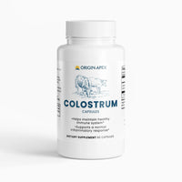 Colostrum Capsules, front of bottle