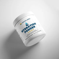 Hydration Formula, Lemonade Flavor, Container laying on side.