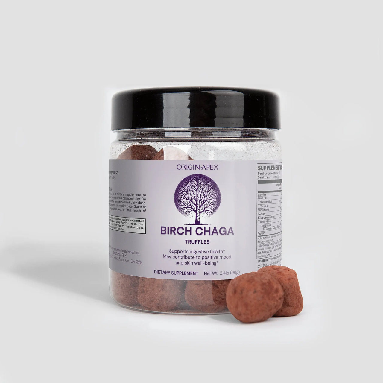 Birch Chaga Truffles – Gut & Immune Support Superfood Origin Apex