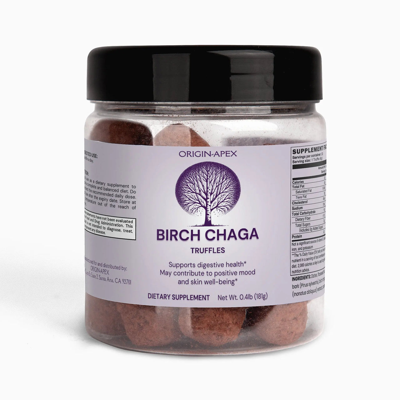 Birch Chaga Truffles – Gut & Immune Support Superfood Origin Apex