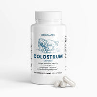 Colostrum Capsules (500mg, 30% IgG) – Immune Defense, Gut Health & Muscle Recovery Support Origin Apex