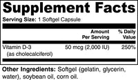 Vitamin D3 2,000 IU Softgels: Strengthen Bones, Boost Immunity & Elevate Energy - 100 Count Origin Apex