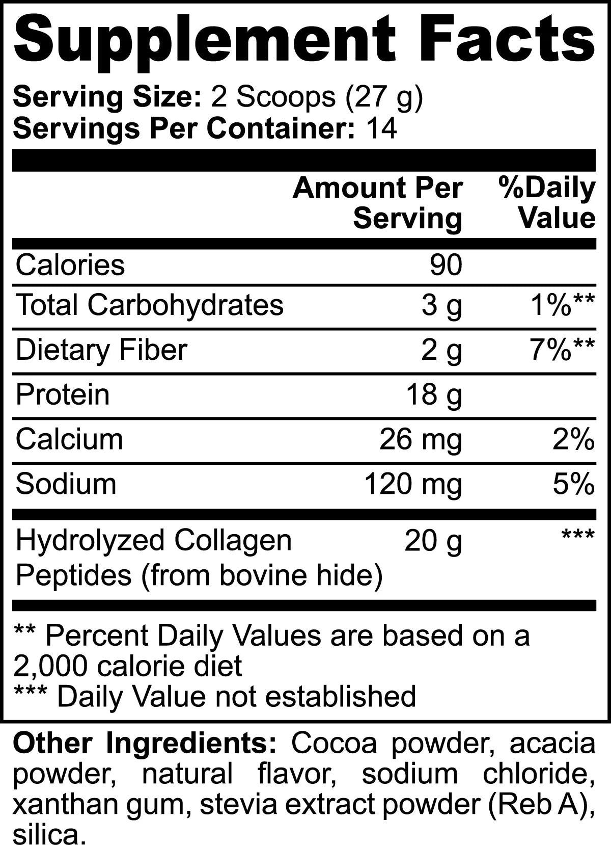 Grass-Fed Collagen Peptides Powder (Chocolate) - Supports Skin, Hair, Nails, Joints & Bones with Types 1 & 3 Collagen Origin Apex