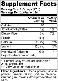 Grass-Fed Collagen Peptides Powder (Chocolate) - Supports Skin, Hair, Nails, Joints & Bones with Types 1 & 3 Collagen Origin Apex