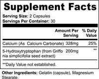 5-HTP Mood Support, Supplement Facts