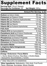 Nitric Shock Pre-Workout Powder (Fruit Punch) – Energy, Strength & Focus with 23 Advanced Nutrients Origin Apex