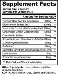 Platinum Turmeric – Advanced Joint & Inflammation Support with Curcumin, Boswellia, Glucosamine & BioPerine® Origin Apex