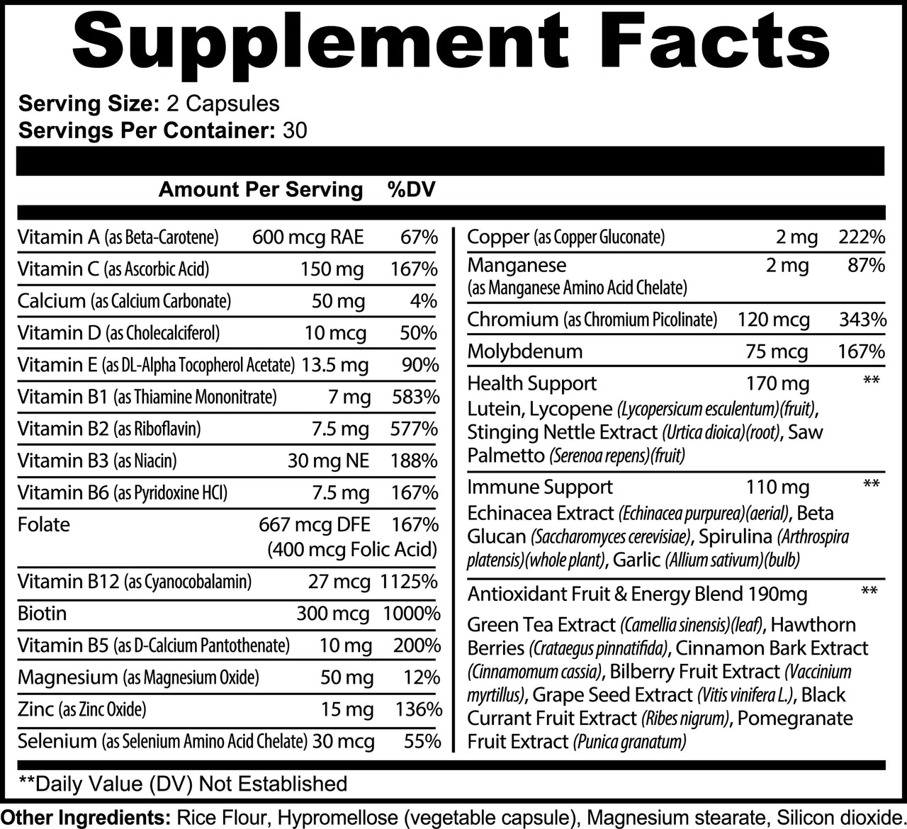 Complete Daily Multivitamin with Antioxidants, Immune & Energy Support - Comprehensive Blend for Optimal Health Origin Apex