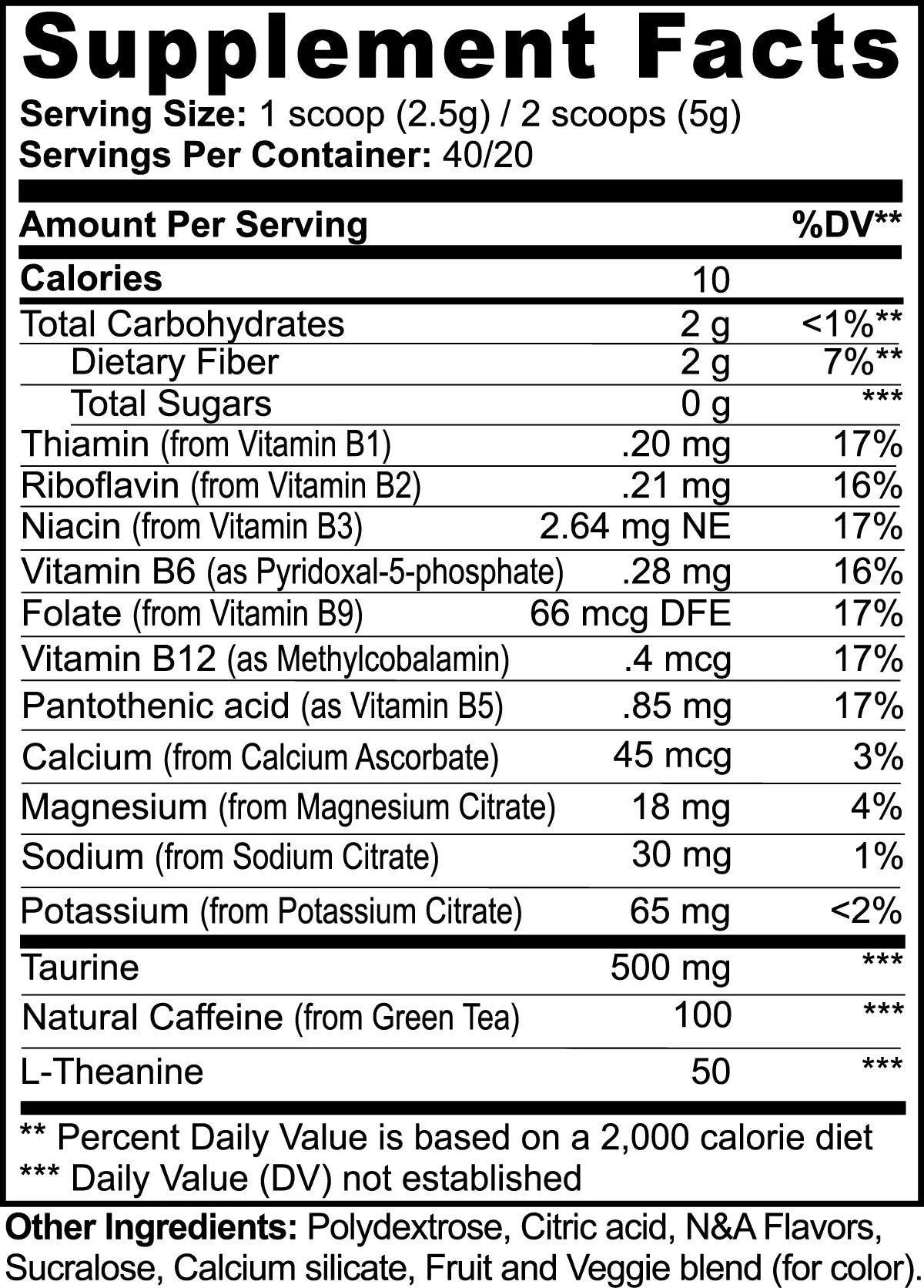 Energy Powder (Guava Berry) – Sustained Energy & Focus with Caffeine + L-Theanine Origin Apex