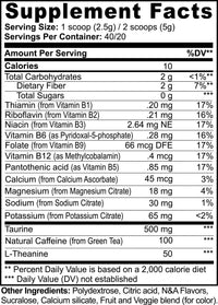 Energy Powder (Lychee Splash Flavor) – Sustained Energy & Focus with Caffeine + L-Theanine Origin Apex