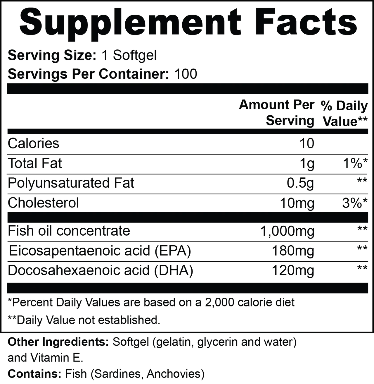 Omega-3 EPA 180mg + DHA 120mg – Essential Support for Heart, Brain & Vision Health Origin Apex