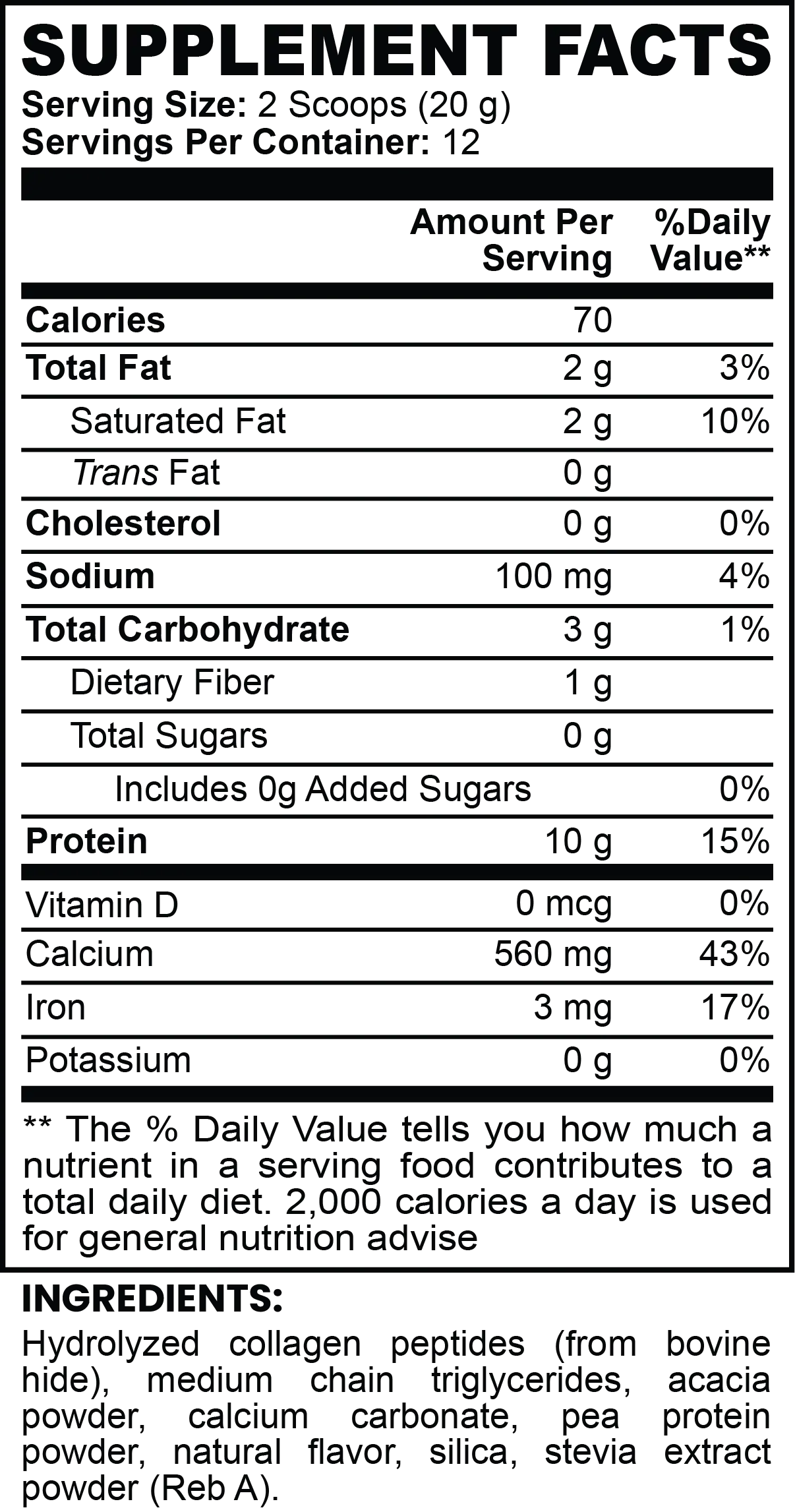Grass-Fed Collagen Creamer (Vanilla) – Protein & MCTs for Skin, Joints & Energy Origin Apex